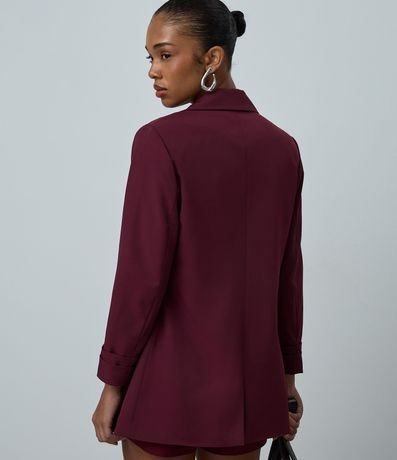 Blazer Oversized Alargado en Sastrería con Pliegues en el Puño 4