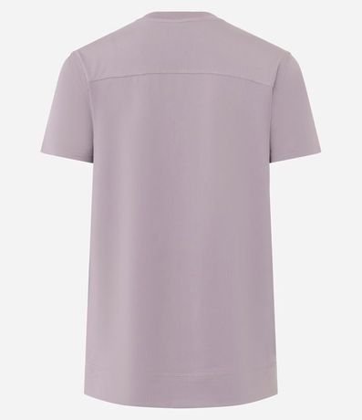 Remera Deportiva en Microfibra Agujerada con Bajo Mullet 3