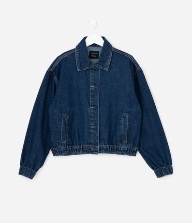 Campera Infantil Bomber en Jeans con Bolsillos Delanteros – Talle 5 a 14 años 2