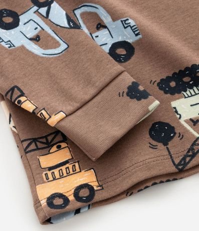 Pijama Infantil con Estampado de Tractores – Talle 1 a 6 años 9