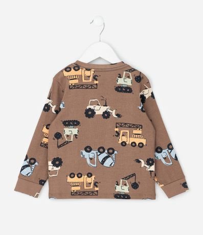 Pijama Infantil con Estampado de Tractores – Talle 1 a 6 años 3