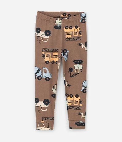 Pijama Infantil con Estampado de Tractores – Talle 1 a 6 años 4