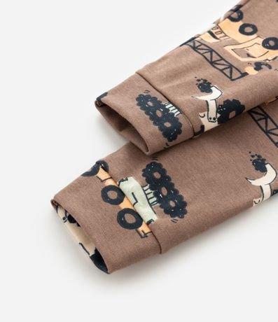 Pijama Infantil con Estampado de Tractores – Talle 1 a 6 años 7