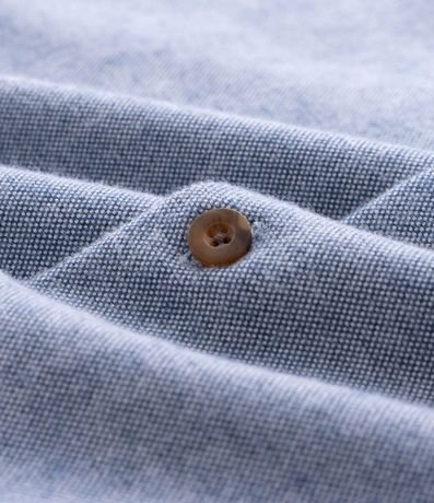 Camisa Comfort Manga Larga en Franela con Bolsillo y Textura 7