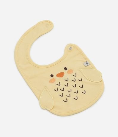 Babador Infantil en Algodón con Aplicación Pollito 3D – Talle U