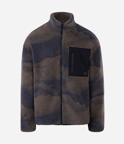 Campera Camuflada con Bolsillo Contrastante 4