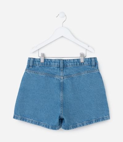 Short Pollera Infantil en Jeans con Colgantes Metálicos – Talle 7 a 16 años 2