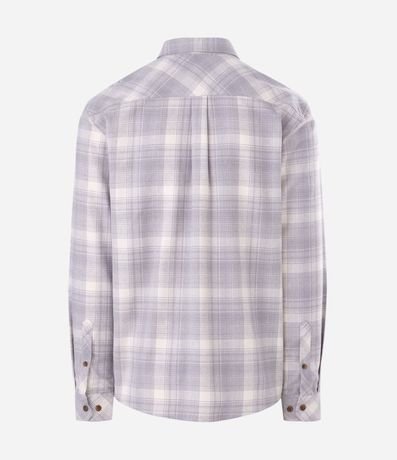 Camisa Comfort Manga Larga en Franela de Cuadros 2