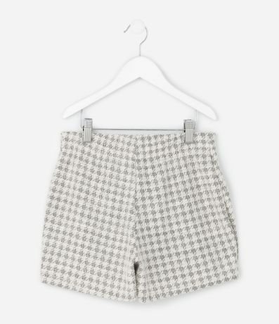 Short Pollera Infantil en Tweed con Hebilla Lateral – Talle 5 a 14 años 2