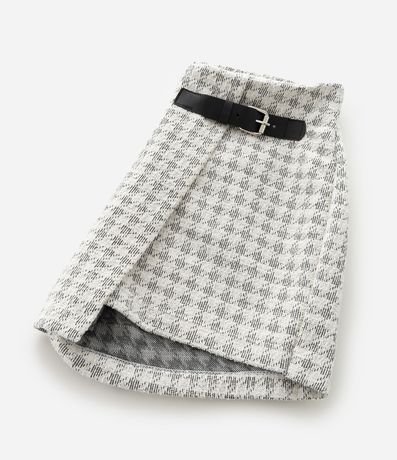 Short Pollera Infantil en Tweed con Hebilla Lateral – Talle 5 a 14 años 4