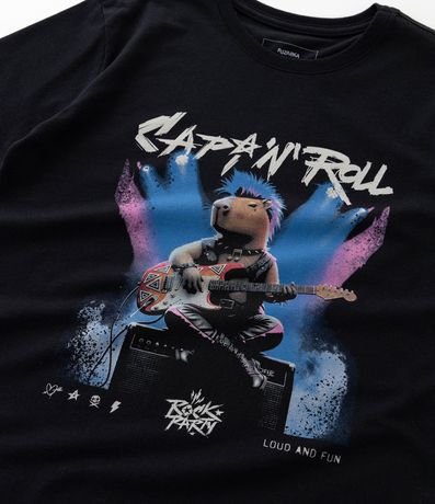 Remera Infantil con Estampado Carpincho Rock n’ Roll – Talle 5 a 14 años 4