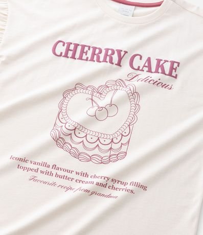 Remera Infantil con Estampado de Bolo Cherry Cake – Talle 5 a 14 años 6