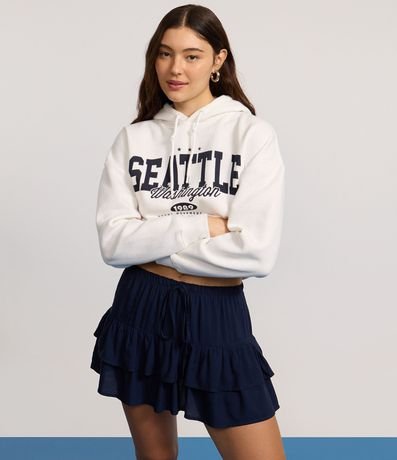 Short Pollera en Viscosa con Lazo y Volados 5