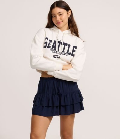 Short Pollera en Viscosa con Lazo y Volados 2