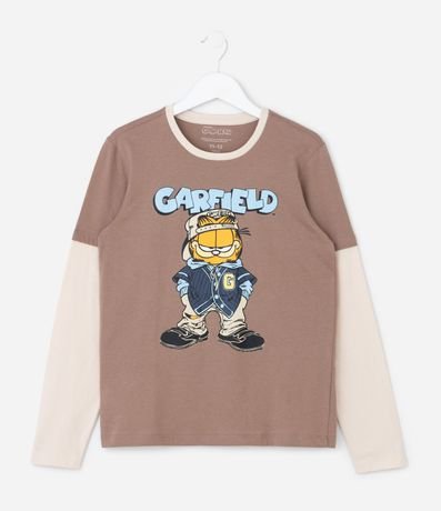 Pijama Infantil do Garfield con Mangas Contrastante – Talle 5 a 14 años 3