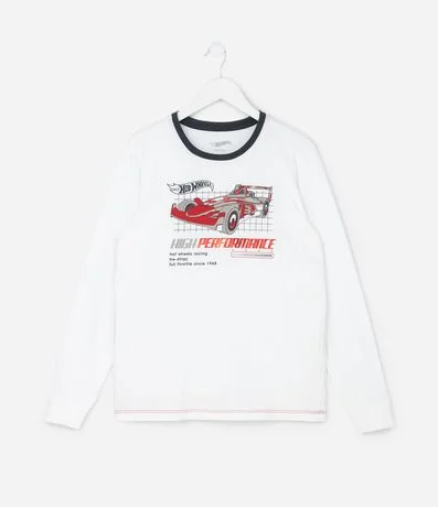 Pijama Largo Infantil en Algodón con Estampado Hotwheels - Talle 7 a 14 años 2