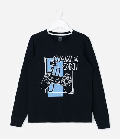 Pijama Infantil con Estampa de PlayStation – Talle 7 a 16 años 2