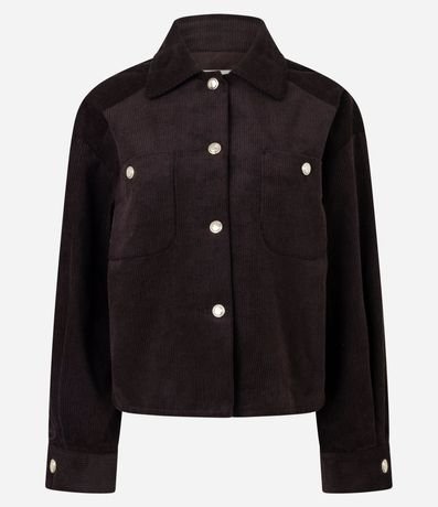 Campera en Terciopelo con Abotonado Delantero 5