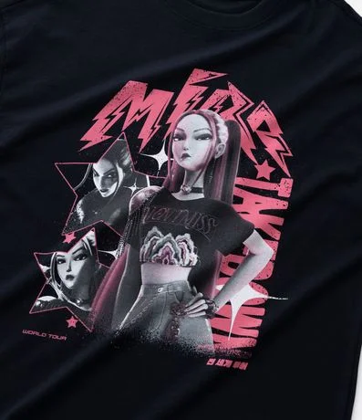 Remera Infantil con Estampado Mira Guerreras del K-pop – Talle 5 a 16 4