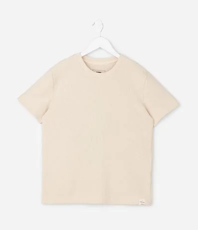 Remera Infantil Texturizada con Cuello Redondo – Talle 5 a 14 años