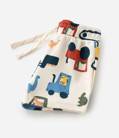 Conjunto Infantil con Estampado de Camiones – Talle RN a 18 Meses 9