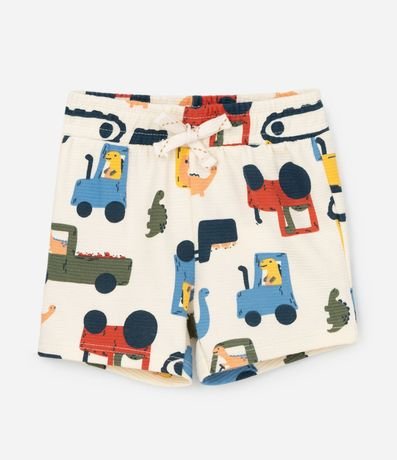 Conjunto Infantil con Estampado de Camiones – Talle RN a 18 Meses 4