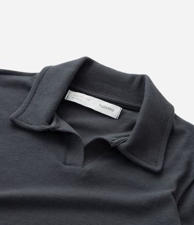 Blusa Infantil en Rib con Cuello Polo – Talle 5 a 14 años 4