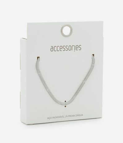 Collar de Acero Inoxidable a Prueba de Agua con Estrellitas Grabadas 3