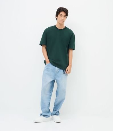 Remera Relaxed Básica en Malla 2
