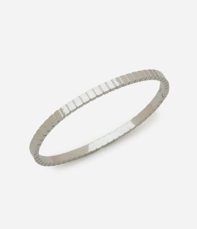 Pulsera Acero Inoxidable a Prueba de Agua con Textura Acanalada 2