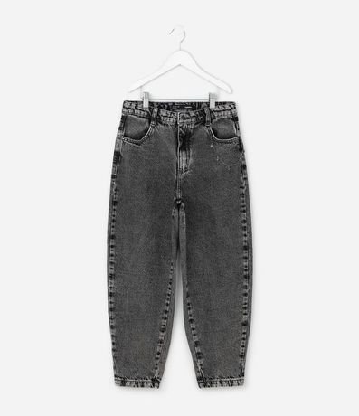 Pantalón Infantil Slouchy en Jeans con Cadena de Estrellas – Talle 7 a 16 años 2