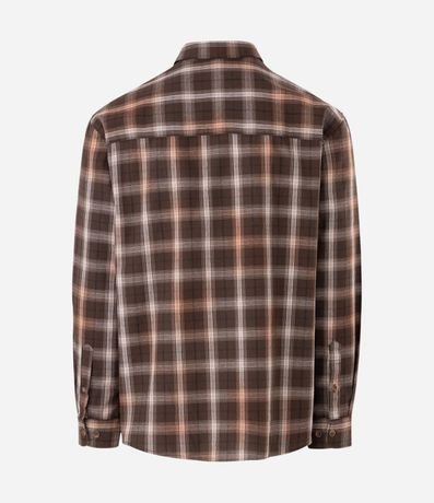 Camisa Manga Larga en Tricolina de Cuadros 2