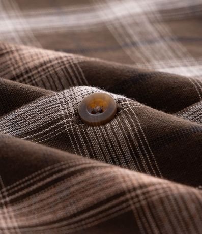 Camisa Manga Larga en Tricolina de Cuadros 3