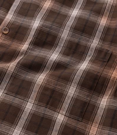 Camisa Manga Larga en Tricolina de Cuadros 4