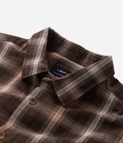 Camisa Manga Larga en Tricolina de Cuadros 6