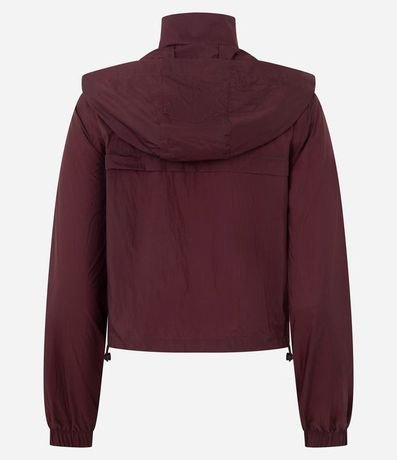 Campera Corta Viento Cropped Deportiva con Saco 2