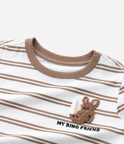 Conjunto Infantil con Rayas y Aplique de Animalito – Talle 1 a 6 años 11