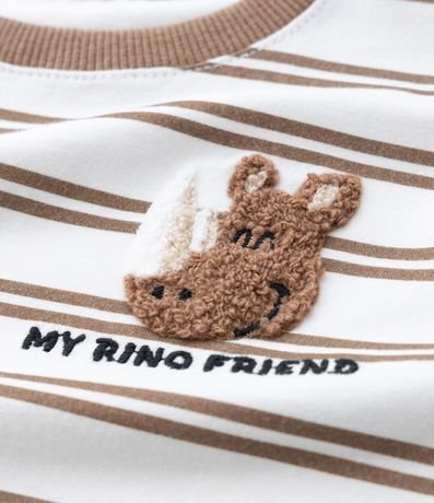 Conjunto Infantil con Rayas y Aplique de Animalito – Talle 1 a 6 años 12