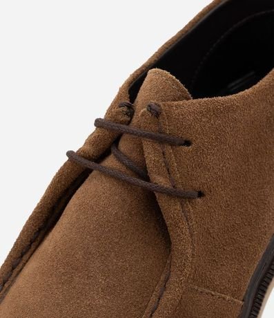 Zapato Moc Toe en Cuero Gamuzado con Cordón 3