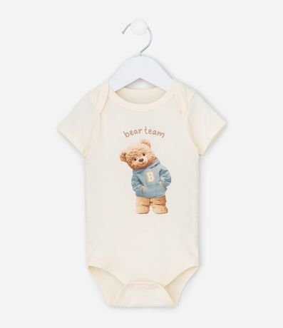 Body Infantil con Osito Realista y Lettering – Talle RN a 18 Meses 1