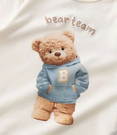Body Infantil con Osito Realista y Lettering – Talle RN a 18 Meses 6