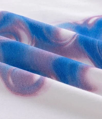 Remera Manga Corta con Estampa de Oso de Goma 7