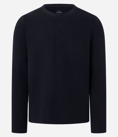 Remera Muscle en Algodón con Textura y Botones Delanteros