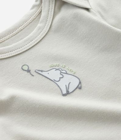 Body Infantil con Estampa de Elefantito – Talle RN a 18 Meses 6