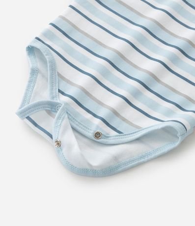 Body Infantil Listrado con Perrito en el Pecho – Talle RN a 18 Meses 5