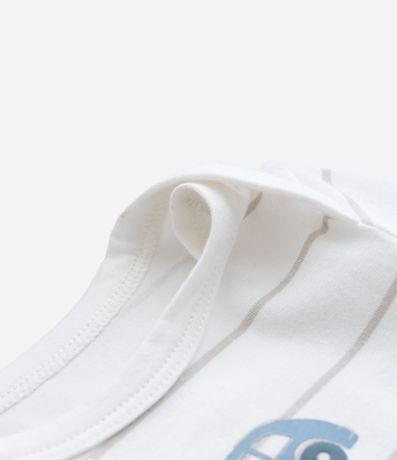 Body Infantil con Estampa de Carritos y Rayas – Talle 0 a 18 Meses 4