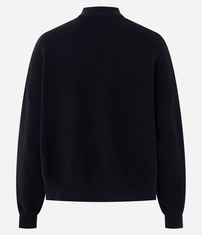 Campera Over en Punto con Cremallera 7