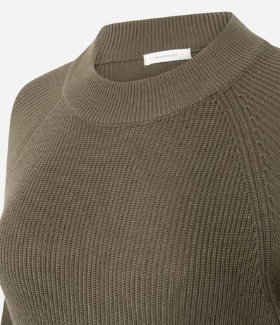 Vestido Midi en Punto con Manga Larga 5