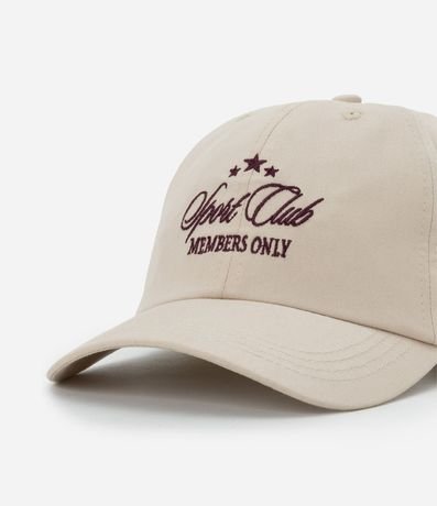 Gorra Aba Curva en Sarga con Bordado Sport Club 5