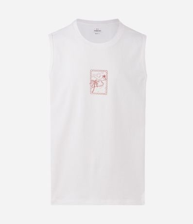 Musculosa Comfort en Algodón con Estampado Playero 5